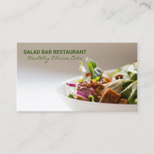 Cartão De Visita Bar de salada  Culinário