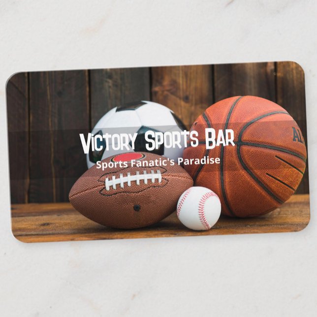Cartão De Visita Bar desportivo (Sports Bar Business Cards)