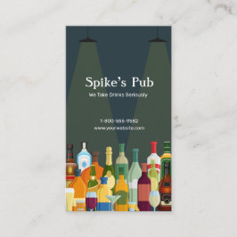 Cartão De Visita Bar estacionado