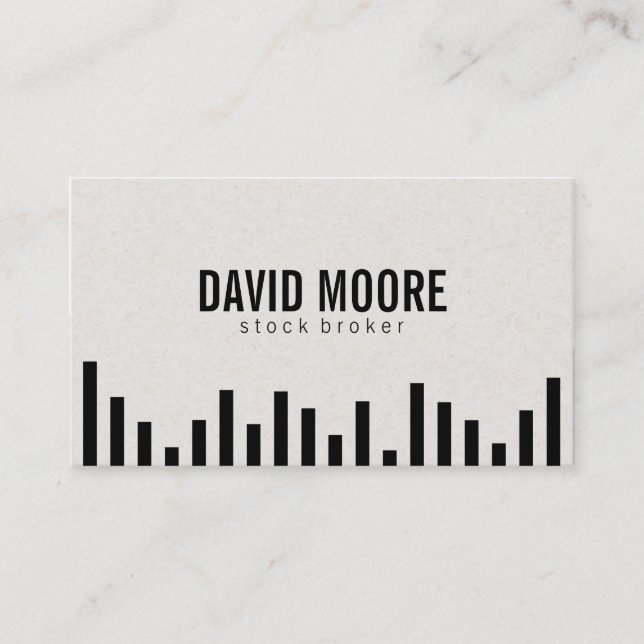 Cartão De Visita Bar Graph (Frente)