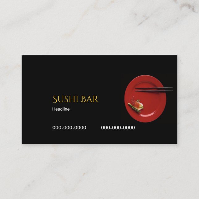 Cartão De Visita Bar Sushi (Frente)