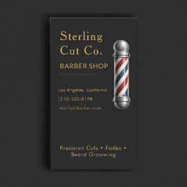 Cartão De Visita Barbearia Black Profissional