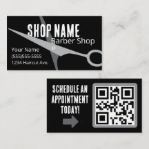 Barbearia Masculina Preta e Cinza