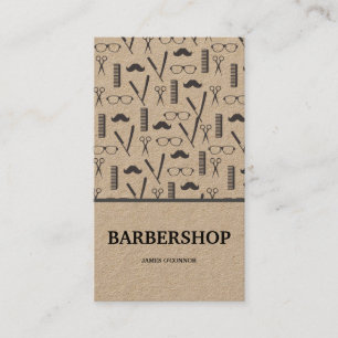 Cartão De Visita Barbearia Mínima Limpa