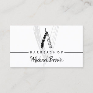 Cartão De Visita Barbearia Razor