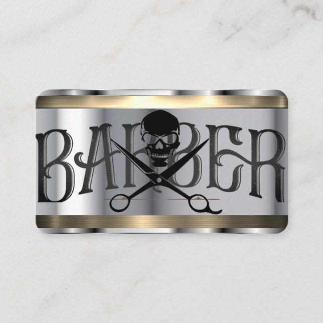 Cartão de visita barbeiro (Frente)