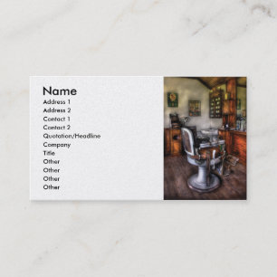 Cartão De Visita Barbeiro - a cadeira de barbeiro