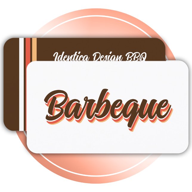 Cartão De Visita Barbeque retrorreflector NOVO (Criador carregado)