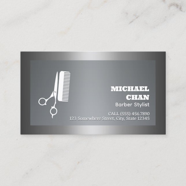 Cartão De Visita Barber (Frente)