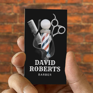 Cartão De Visita Barber - Barbearia Profissional de Stylist de Cabe