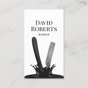 Cartão De Visita Barber Compra Criativo Splash Hetero Cabelo Razor