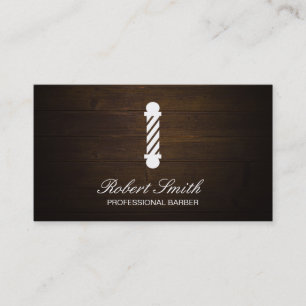 Cartão De Visita Barber Compra madeira Polo de barbeiro