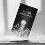 Cartão De Visita Barber Compro Mestre Barber - Barbearia Profission<br><div class="desc">Cartões de visitas de Barber Compro Pole Moderno de Barber Black Barbershop.</div>