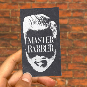 Cartão De Visita Barber Mestre Barber Vintage - Cabelo