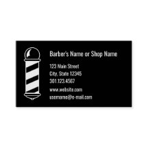 Barber Modelo, preto e branco, de 2 lados