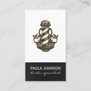 Cartão De Visita Barber Polonês de Barber - Narrador de Estilos de