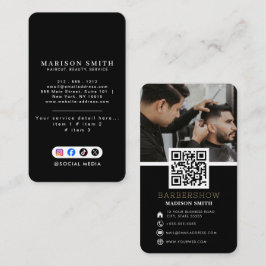 Cartão De Visita Barber Shop Hair Stylist Professional Barbershop