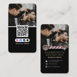 Cartão De Visita Barber Shop Hair Stylist Professional Barbershop