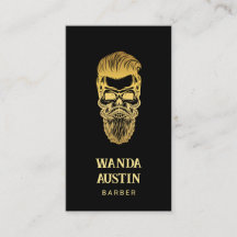 Barber Skull Barber Dourada