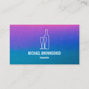Cartão De Visita Barman Bar Clube Elegante Couro Sommelier Vinho