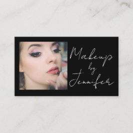 Cartão De Visita Barramento de ativação de fotos com ícones sociais