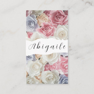 Cartão De Visita Barramento Floral do Vetor da Flor sem Costura