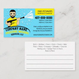 Cartão De Visita Barramento Personalizável de Limpeza e Limpeza de 