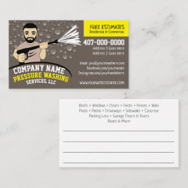 Cartão De Visita Barramento Personalizável de Limpeza e Limpeza de 