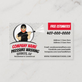 Cartão De Visita Barramento Personalizável de Limpeza e Limpeza de 