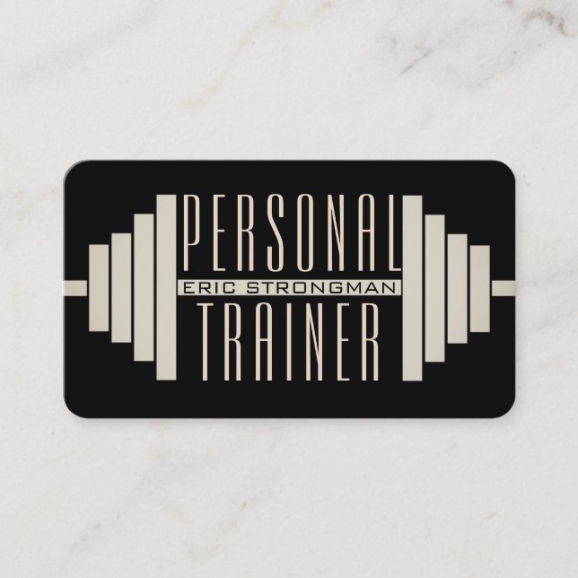 Cartão De Visita Barrão preto gigante (Frente)