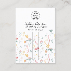 Cartão De Visita Barrette de clipe de cabelo de joias florais editá