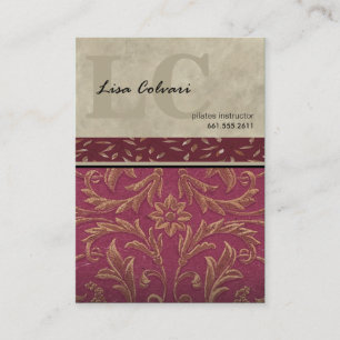 Cartão De Visita Barroco feito sob encomenda profissional de