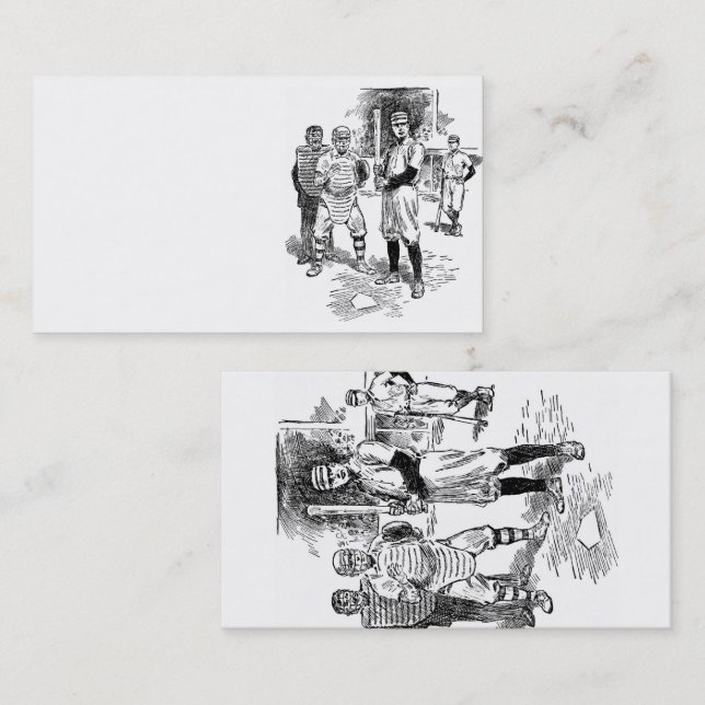 Cartão De Visita Baseball:Jogadores (Frente/Verso)