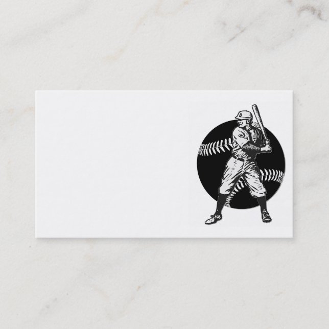 Cartão De Visita Baseball:Vintage (Frente)