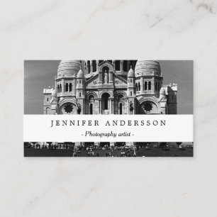 Cartão De Visita Basílica de Sacre Coeur de Paris França Vintage
