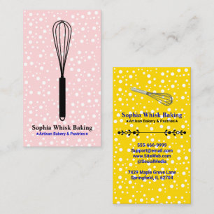 Cartão De Visita Batedeira Whisk it (Padaria e Serviço de Catering)
