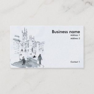 Cartão De Visita Bath Abbey Drawing