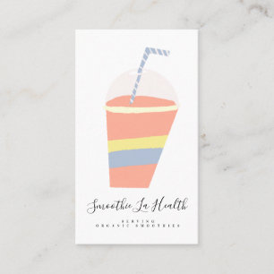 Cartão De Visita Batido De Leite Smoothie Barra De Frutas Bebidas M