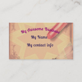 Cartão De Visita Batom Retroativo