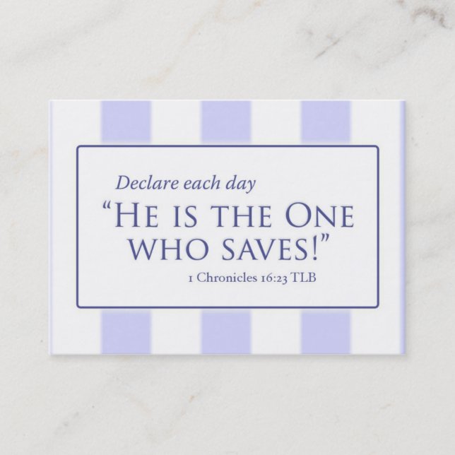 Cartão De Visita BC GreatisFthfulness, BC DeclareEachDay, nome,… (Frente)