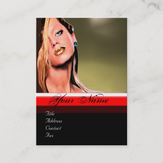 Cartão De Visita BEAUTY MAKEUP ARTISTA monograma cinza safira azul (Frente)