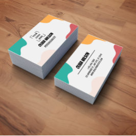 Cartão De Visita Beauty Salon Hairstylist Script Business Card