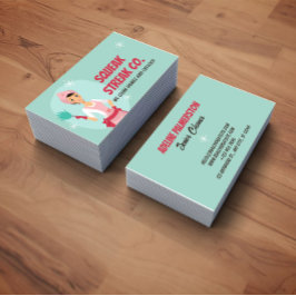 Cartão De Visita Beauty Salon Hairstylist Script Business Card