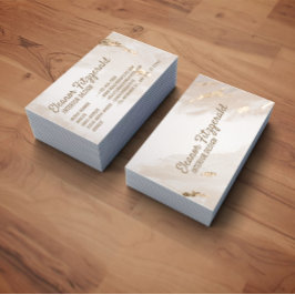 Cartão De Visita Beauty Salon Hairstylist Script Business Card