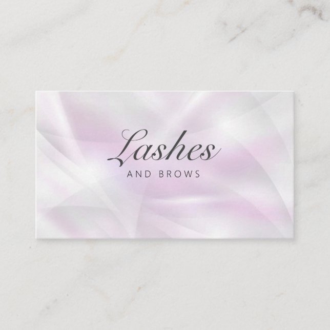 Cartão De Visita Beauty Salon Lashes and Brows Business Card (Frente)