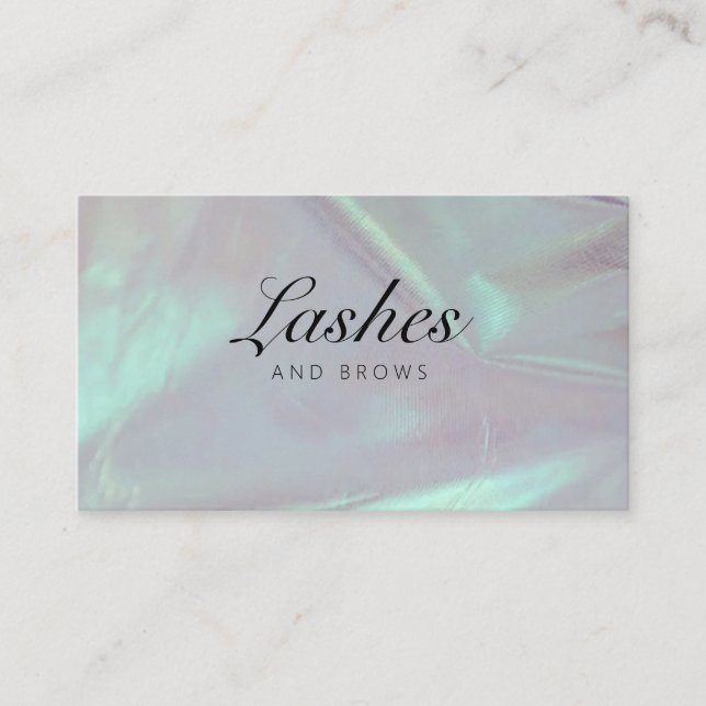 Cartão De Visita Beauty Salon Lashes and Brows Business Card (Frente)