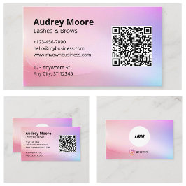 Cartão De Visita Beauty Salon Lashes Brows Lash Tech