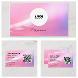 Cartão De Visita Beauty Salon Lashes Brows Minimalista