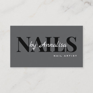 Cartão De Visita Beauty Salon Nails Business Card