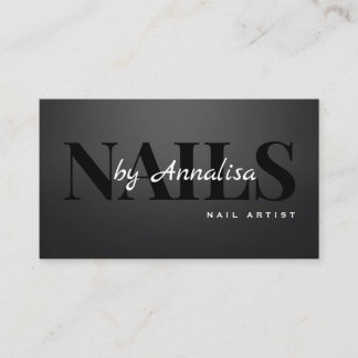 Cartão De Visita Beauty Salon Nails Business Card